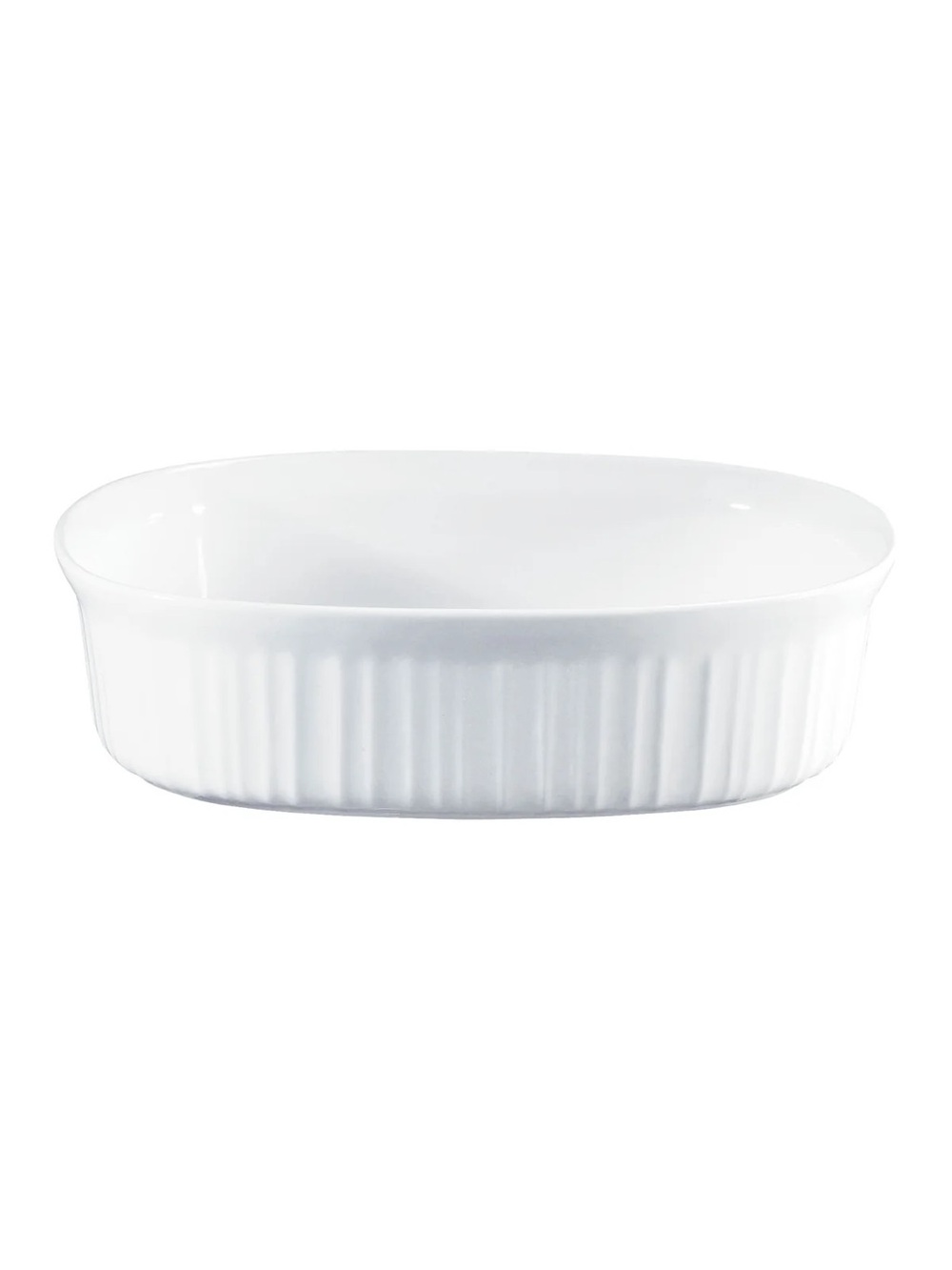 CorningWare French White 2.5-Quart Oval Casserole Dish